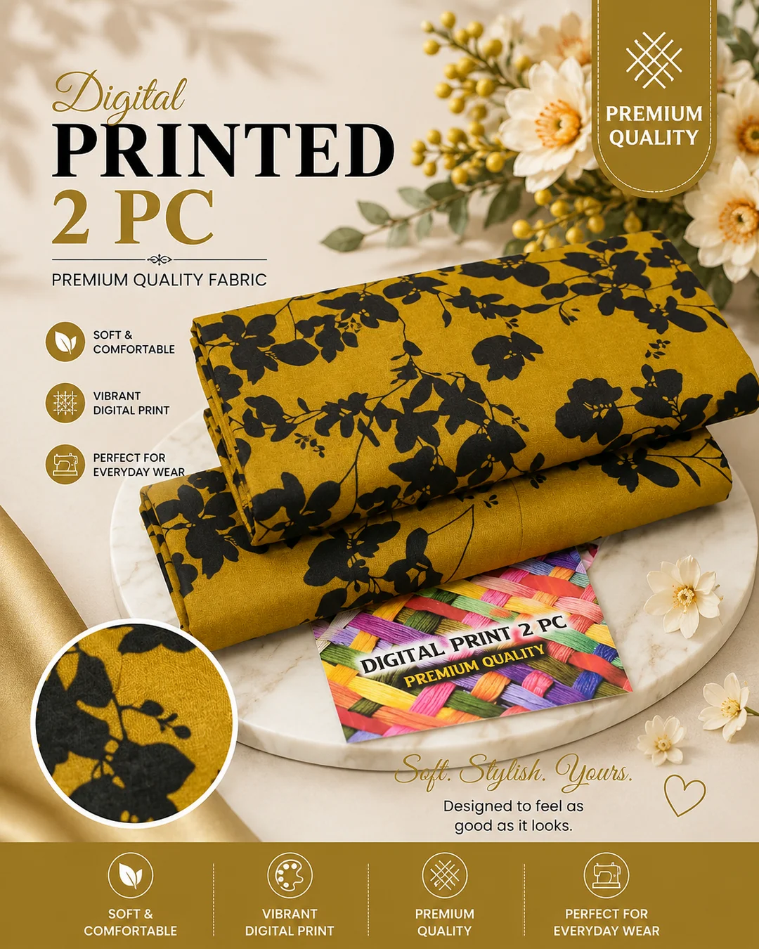 All Over Digital Printed Summer Cotton 2-Piece