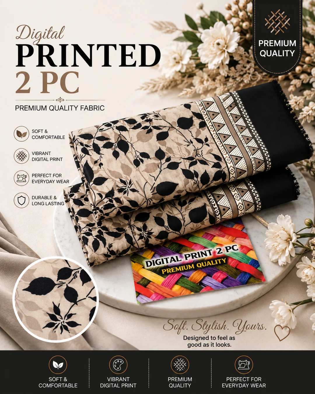 All Over Digital Printed Summer Cotton 2-Piece