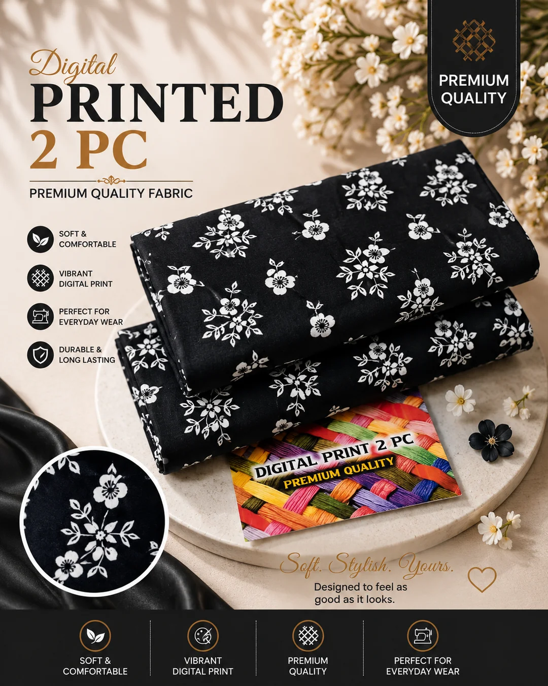 All Over Digital Printed Summer Cotton 2-Piece