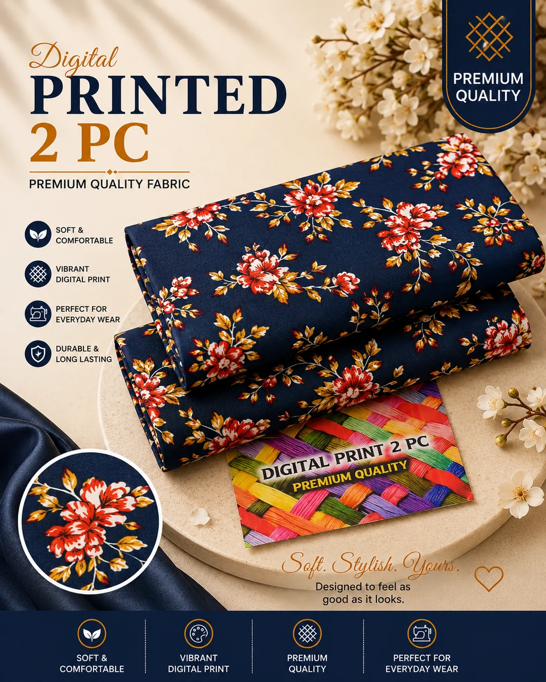 All Over Digital Printed Summer Cotton 2-Piece