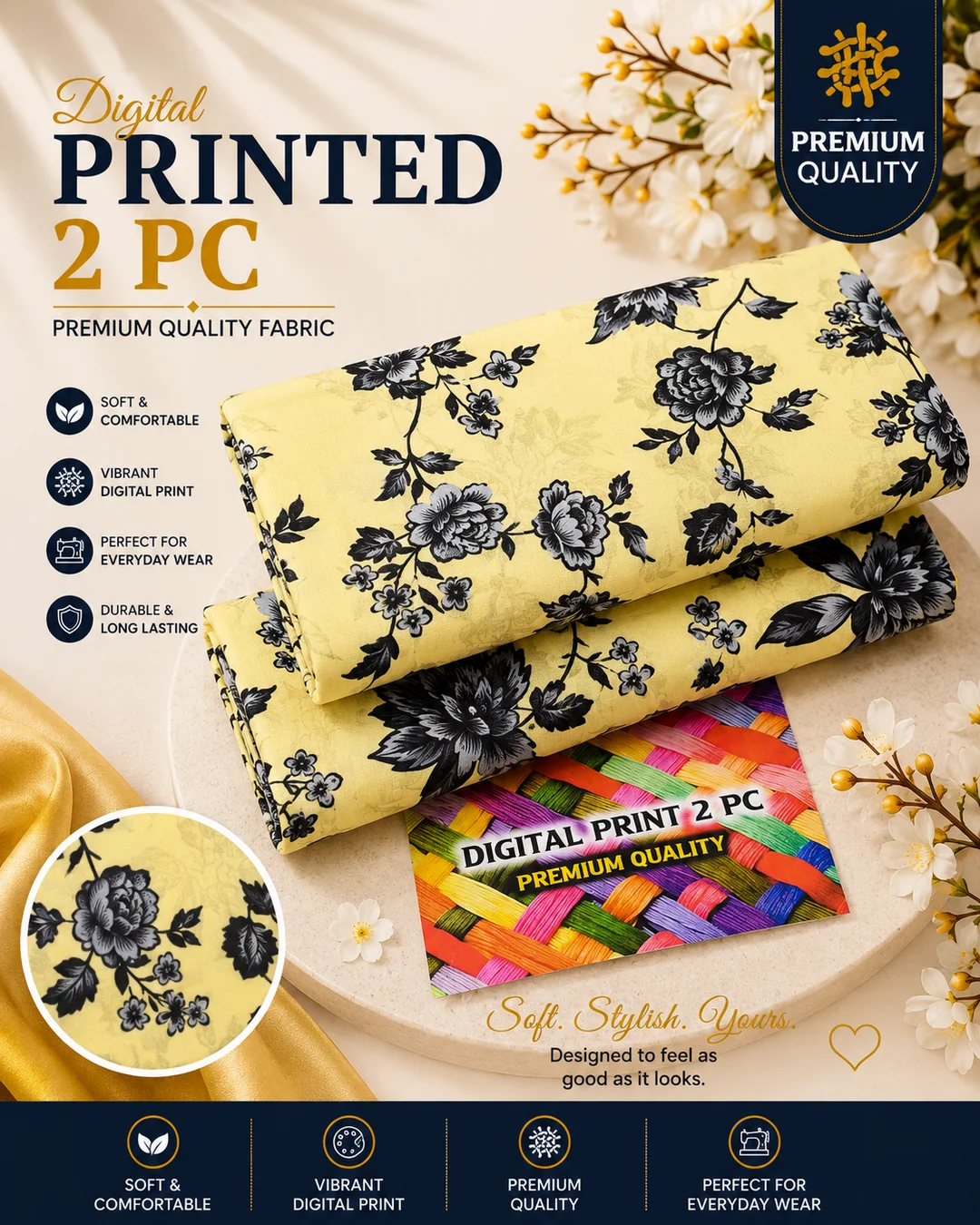 All Over Digital Printed Summer Cotton 2-Piece