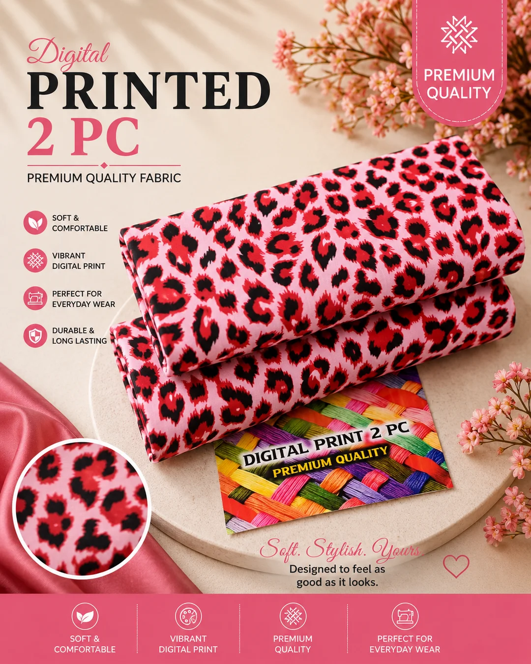 All Over Digital Printed Summer Cotton 2-Piece