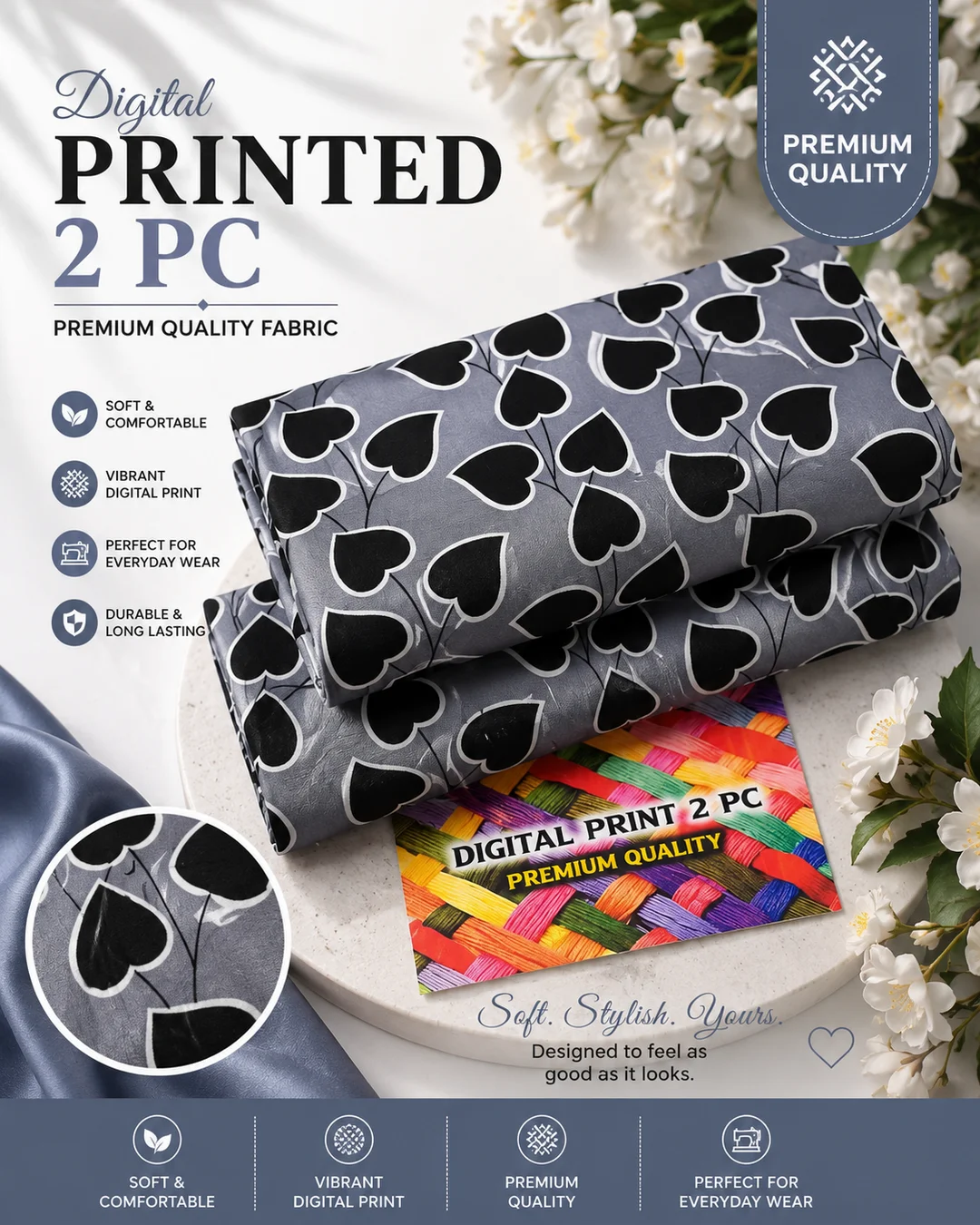 All Over Digital Printed Summer Cotton 2-Piece