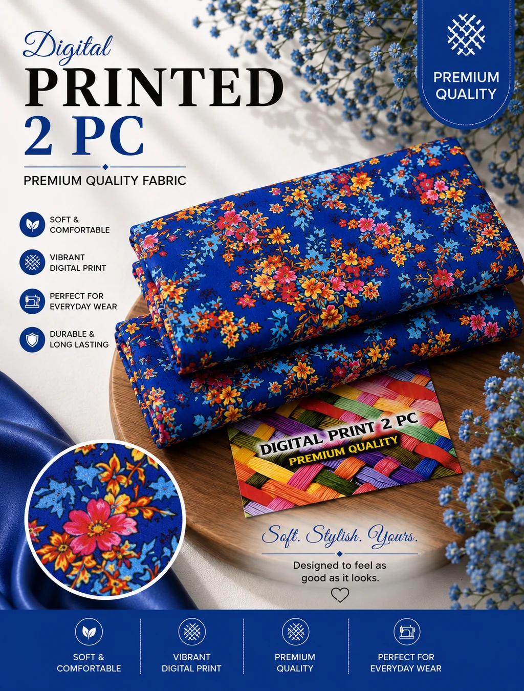 All Over Digital Printed Summer Cotton 2-Piece