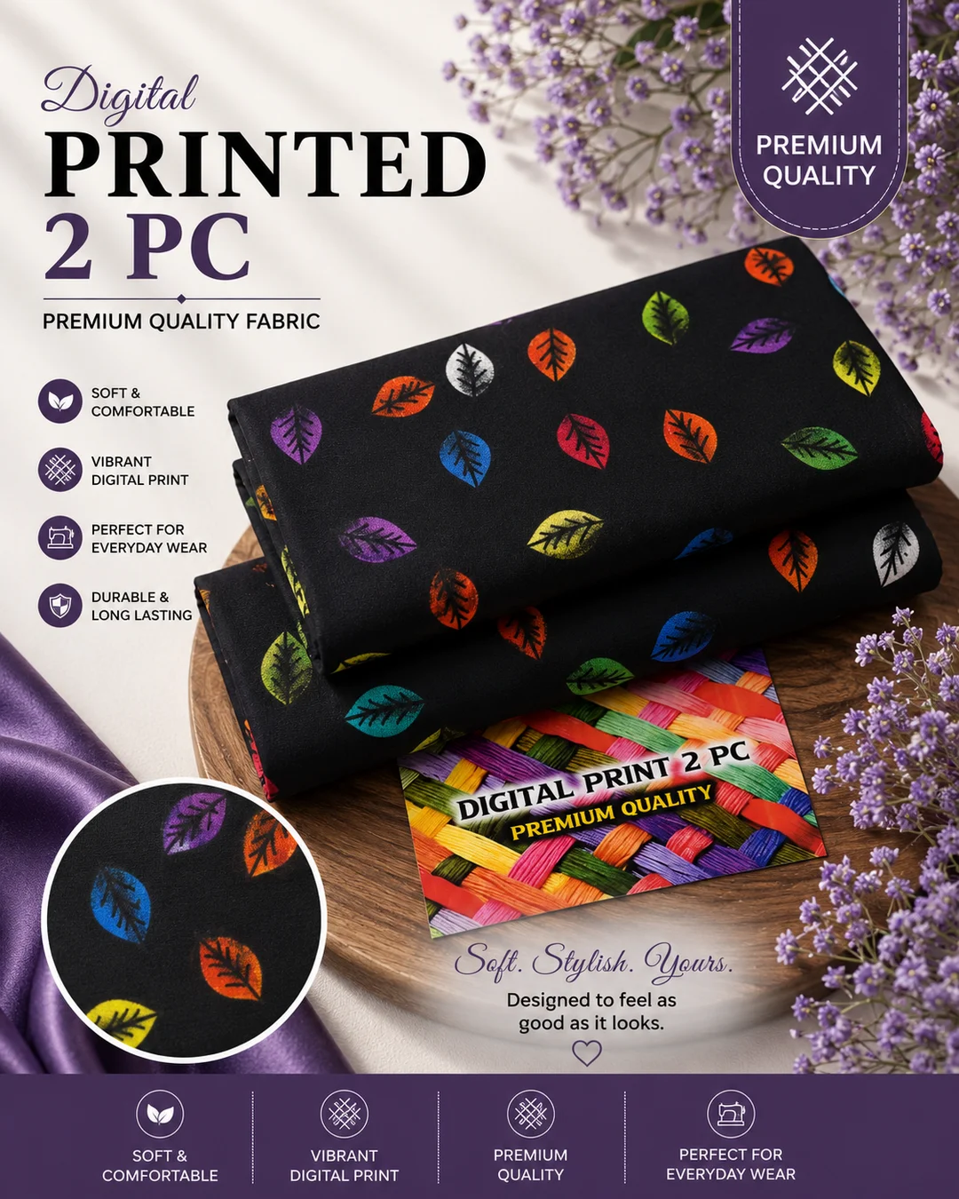 All Over Digital Printed Summer Cotton 2-Piece