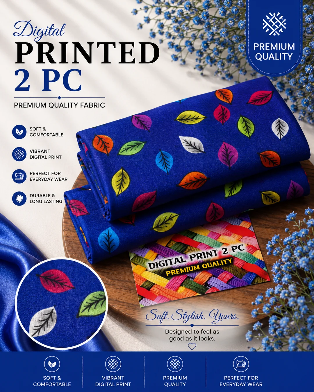 All Over Digital Printed Summer Cotton 2-Piece