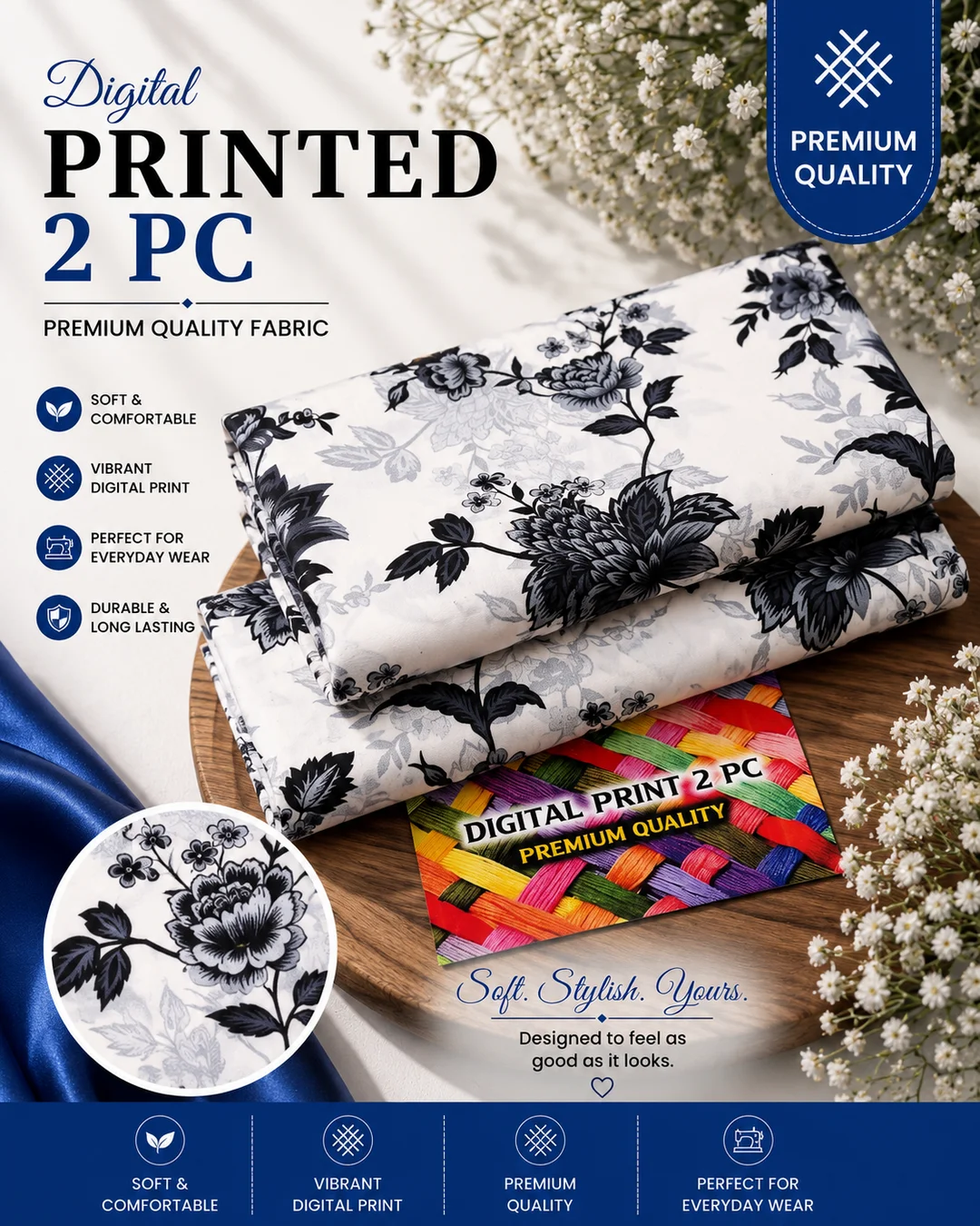 All Over Digital Printed Summer Cotton 2-Piece