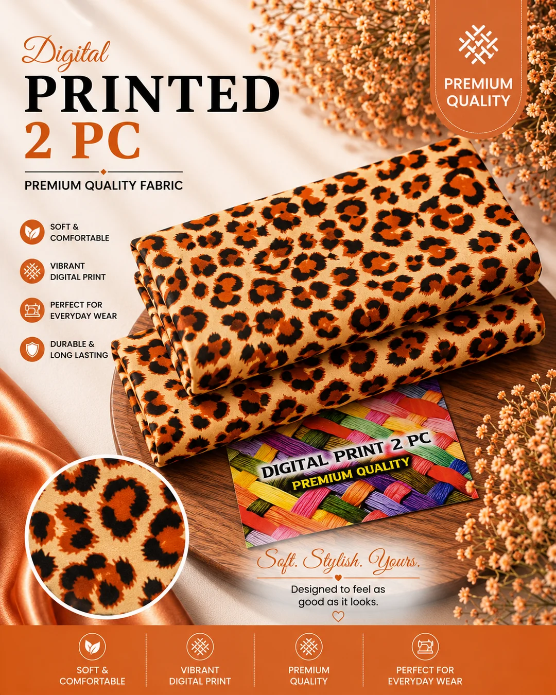 All Over Digital Printed Summer Cotton 2-Piece