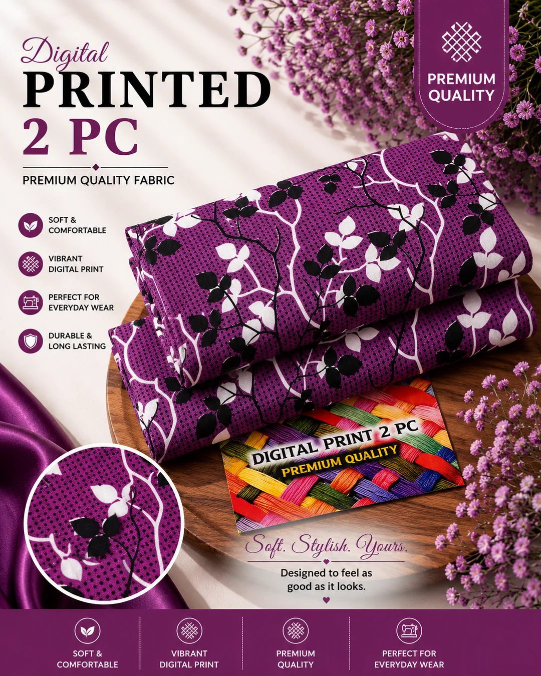 All Over Digital Printed Summer Cotton 2-Piece