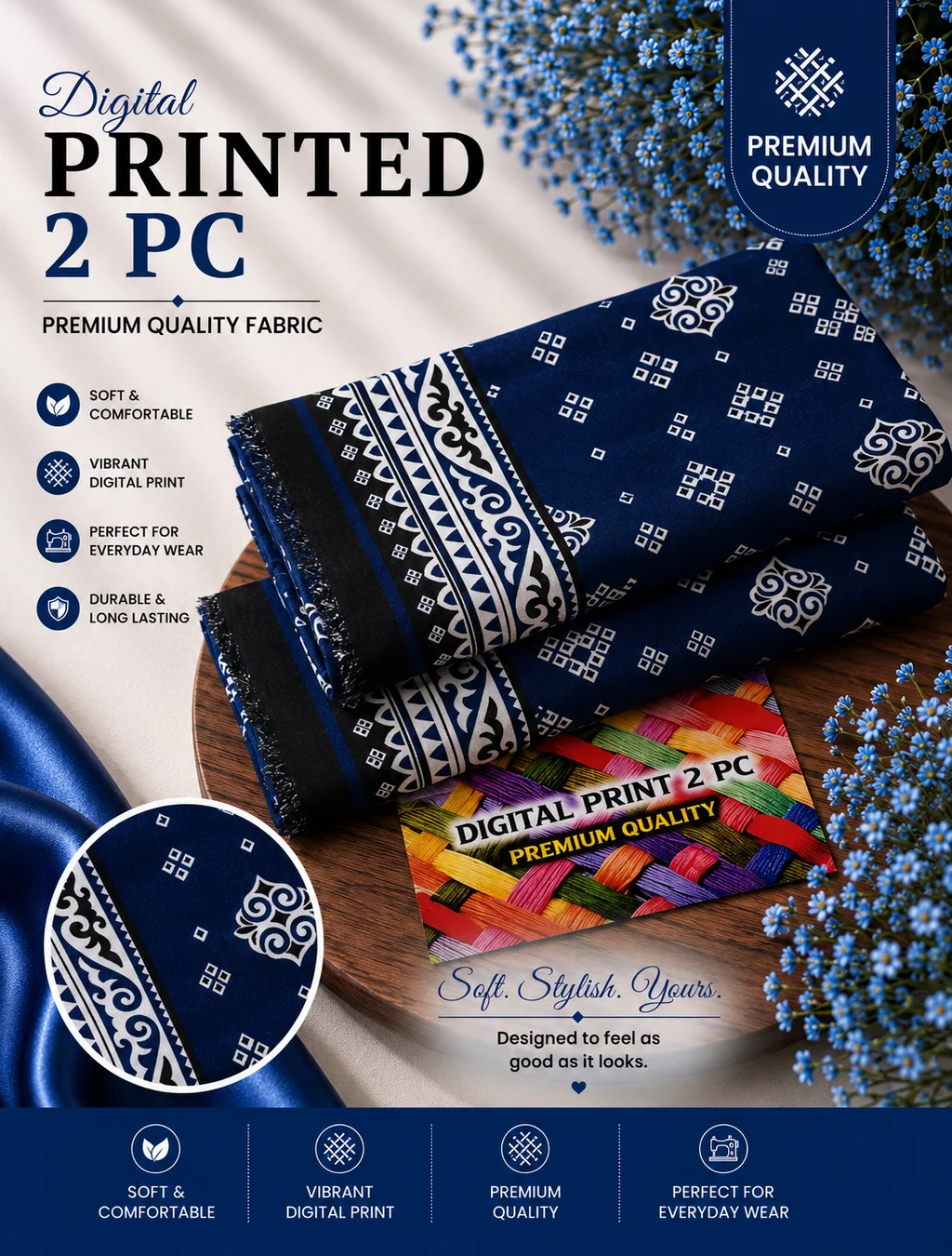 All Over Digital Printed Summer Cotton 2-Piece