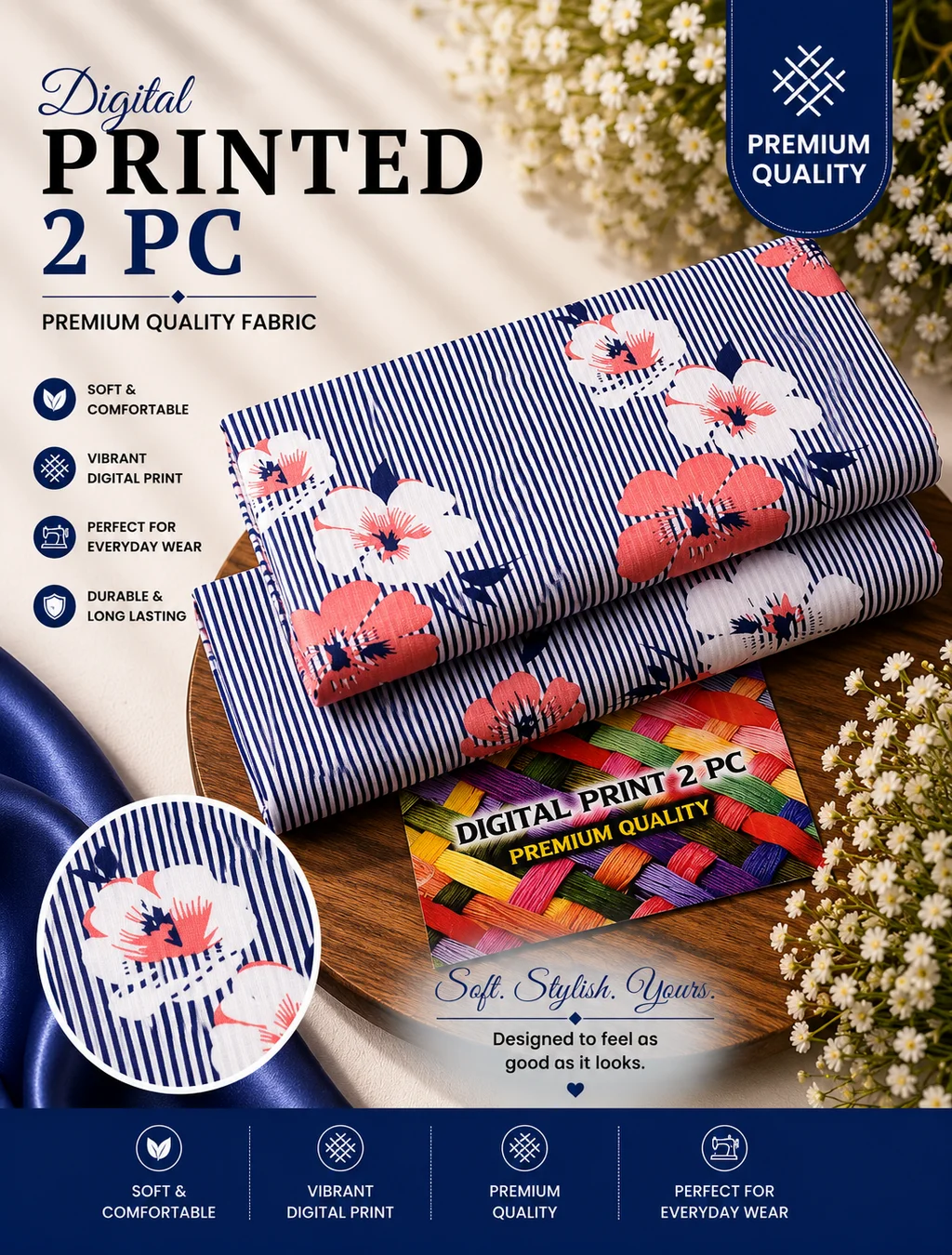 All Over Digital Printed Summer Cotton 2-Piece