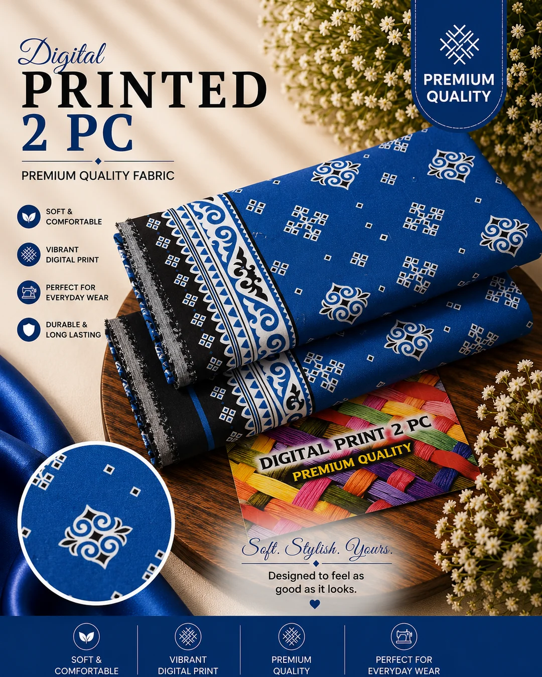 All Over Digital Printed Summer Cotton 2-Piece