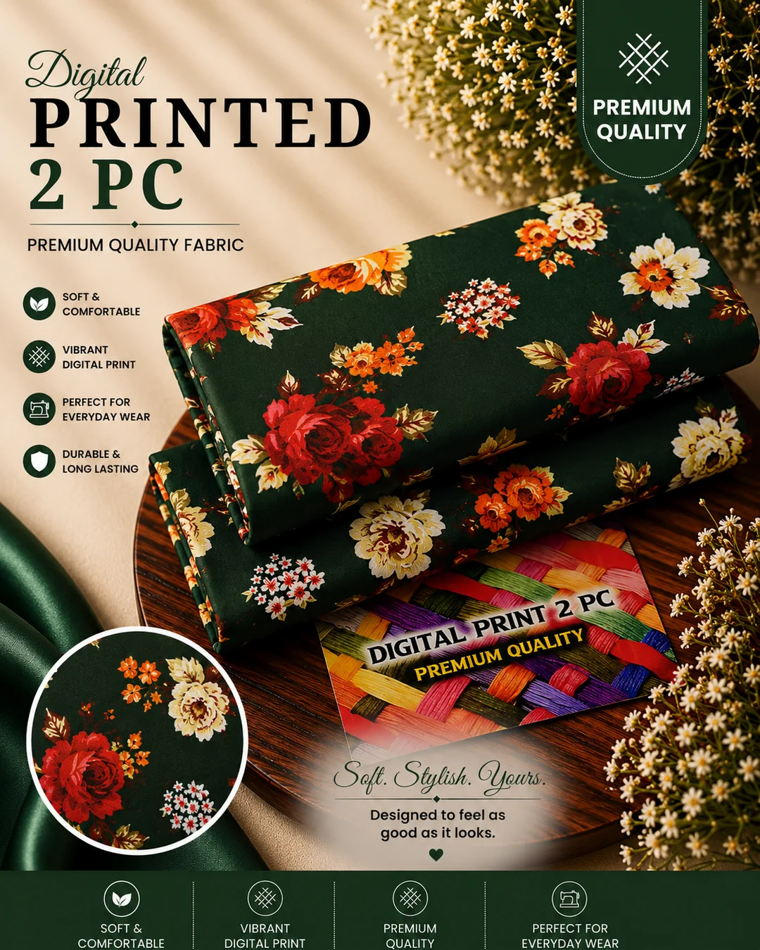 All Over Digital Printed Summer Cotton 2-Piece