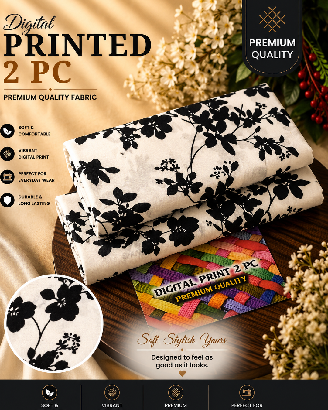 All Over Digital Printed Summer Cotton 2-Piece