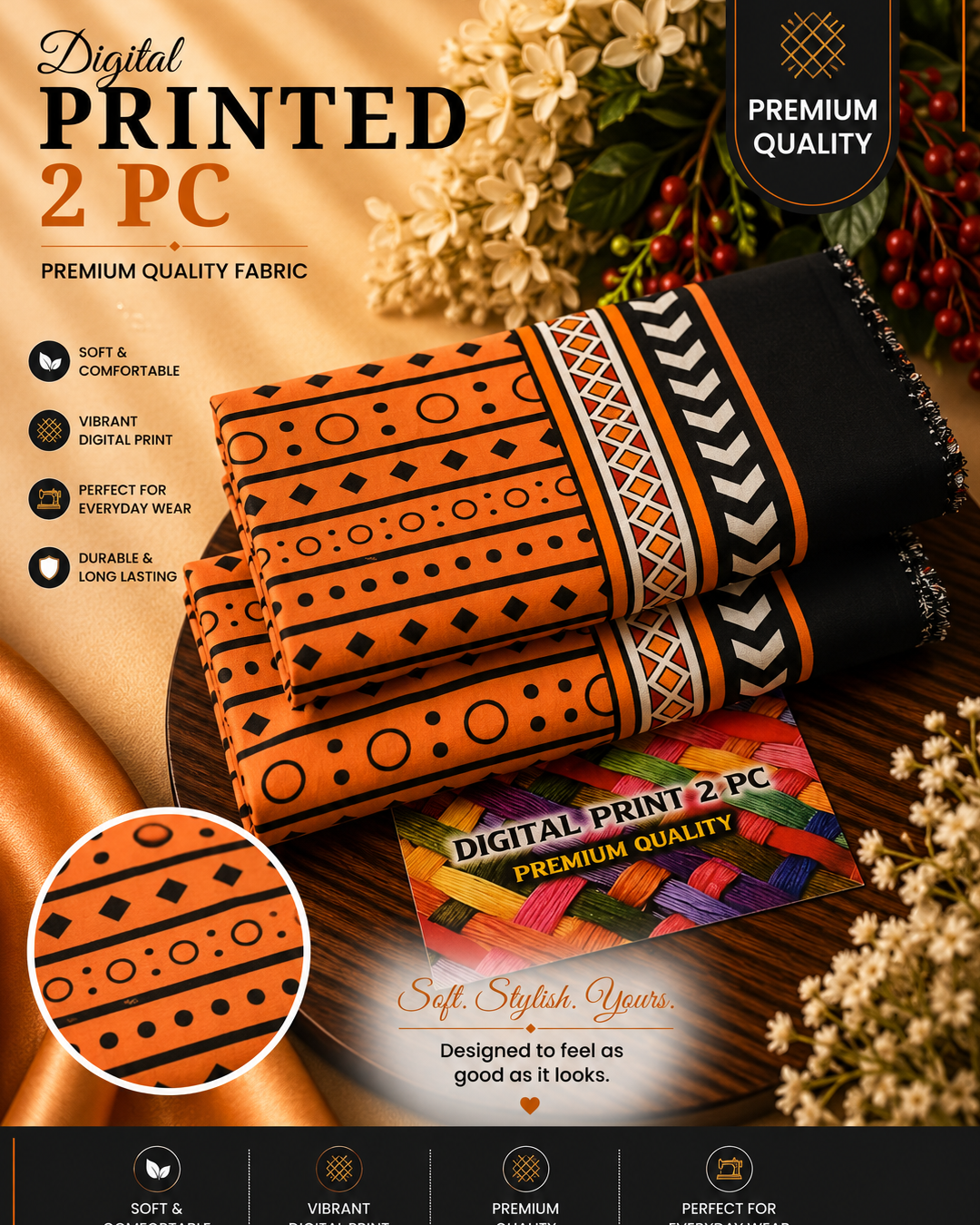 All Over Digital Printed Summer Cotton 2-Piece